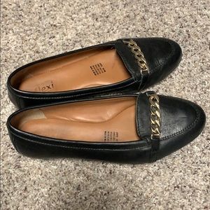 Black soft shoes formal loafers